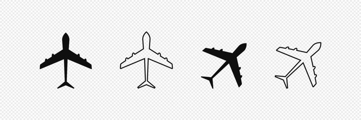 Aircraft icon vector set. Airplane illustration sign collection. Plane symbol or logo.