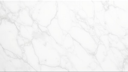 Obraz premium Elegant white marble wall with gray veining glossy finish reflecting light