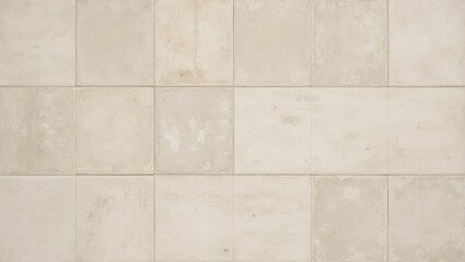 Naklejka premium Serene minimalist wall with smooth limestone blocks in light beige