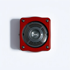 Fototapeta premium Fire Alarm on white background. Generative AI