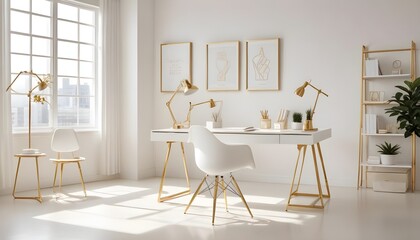 Photo interior modern design room 3d illustration