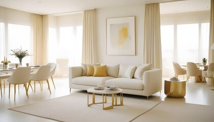 Fototapeta premium Photo interior modern design room 3d illustration