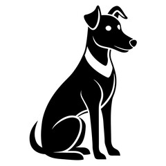 dog vector on white background