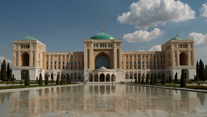 Naklejka premium Istiklol complex in Dushanbe, Tajikistan.
