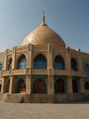 Fototapeta premium Kamoli Khujandi Musical and Drama Theater in Khujand.