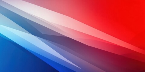 Fototapeta premium Abstract red and blue geometric background presentation design with diagonal lines Generative AI