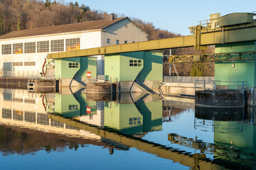 Obraz premium Hydroelectric power plant.