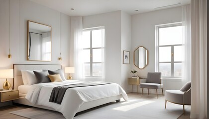 Photo interior modern design room 3d illustration