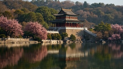 Fototapeta premium Spring view of the Summer Palace