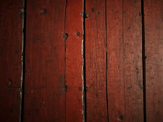 Fototapeta premium Textured old red wood with copy space