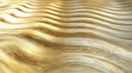 Fototapeta premium Tarnished gold surface emphasizing natural flow with symmetrical designs and orderly looping patterns