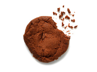 Double dark Chocolate chip cookie with crumbs