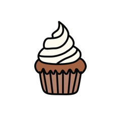 Charming Cupcakes Clip Art for Sweet Treat Designs