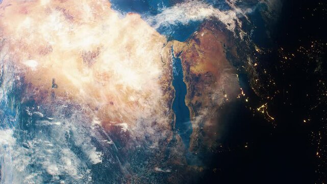 The Asteroid Hits Earth,Impact causing apocalypse , earth destruction Cinematic