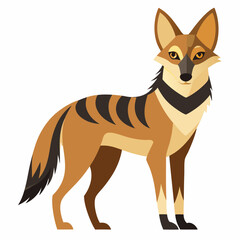 fox cartoon isolated on white