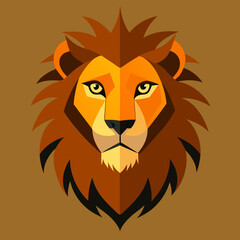 lion head vector illustration