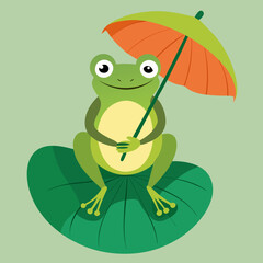 frog on a leaf