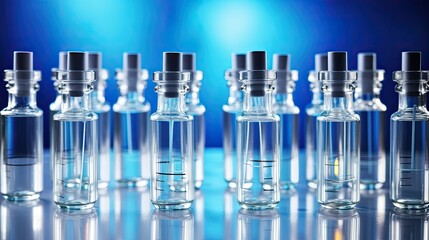 glass vials for liquid test samples