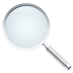 Fototapeta premium magnifying glass isolated on transparent background