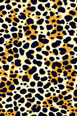Vertical Abstract leopard skin pattern work, fabric print or background.