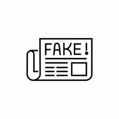 fake news icon sign vector