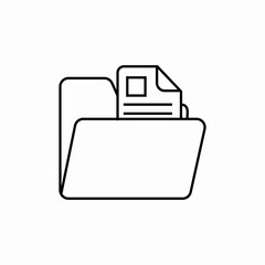 file folder icon sign vector