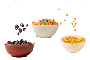 Honey rings cereal box for morning breakfast.