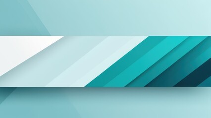 Fototapeta premium YouTube banner background with abstract geometric layers and a blank center rectangle, ideal for adding channel titles or personal branding