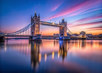 Obraz premium Tower Bridge at Dawn, London Skyline, England