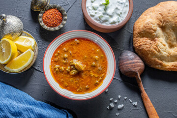 Traditional okra soup of Konya city