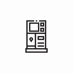 atm machine icon sign vector