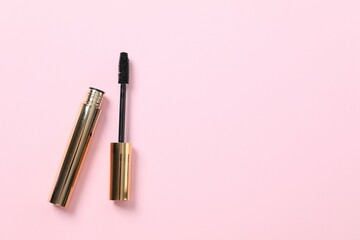 Mascara on a colored background