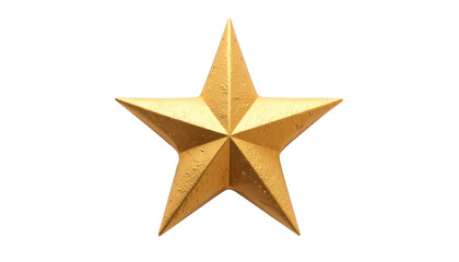 Obraz premium Golden christmas star isolated on cut out.