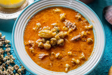 Traditional okra soup of Konya city