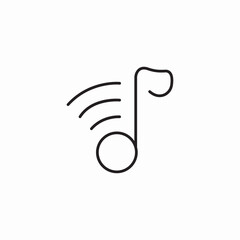 music wave icon sign vector