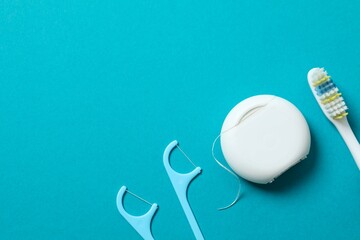 Concept of tooth treatment and dental care