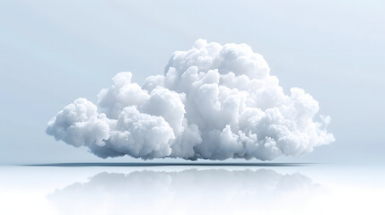 single white cloud isolated on  png highlighted by white, flat design, png