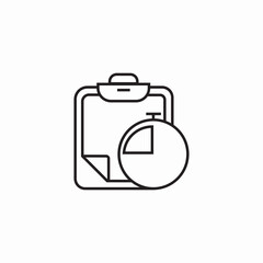 performance clipboard icon sign vector