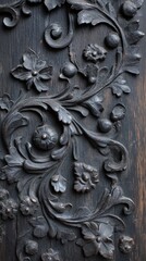 建築デザインのインスピレーションとなる、華やかな渦巻き模様のアンティークな鉄製門