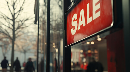 Obraz premium Sale Signpost. Red 