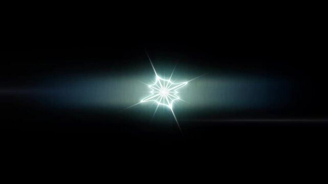 Shiny star flayer overlay with black background screen in 4k video effect featuring blinking shining star lights ideal for creating magical visual backgrounds and dreamy cosmic scenes