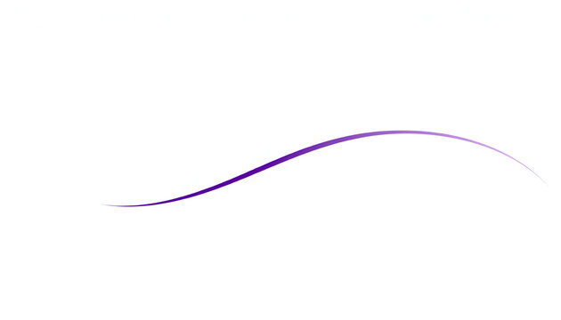 A minimalist illustration featuring a single purple wave line, perfect for adding a touch of elegance to your design.