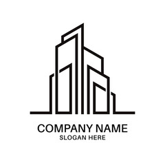 Real estate logo design icon