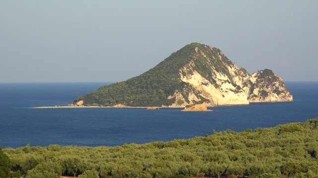 Marathonisi islet near Zakynthos island, Greece
