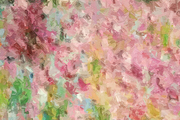 Oil paintings and various flowers, such as cats, dogs, chrysanthemums, roses, peonies, are beautiful