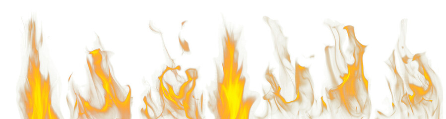 Fire Flames PNG Transparent Halftone Effect Graphic Overlay FX