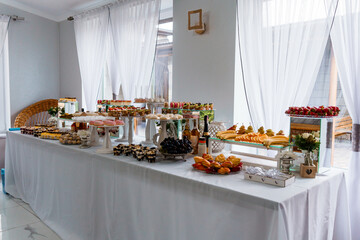 Elegant Dessert Table Display Featuring Exquisite Pastries and Sweets
