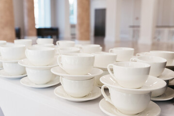 catering, services, food delivery, serving, white coffee cups