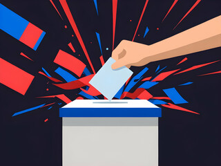 Abstract design for the election voting