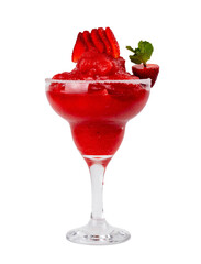 strawberry smoothie with mint